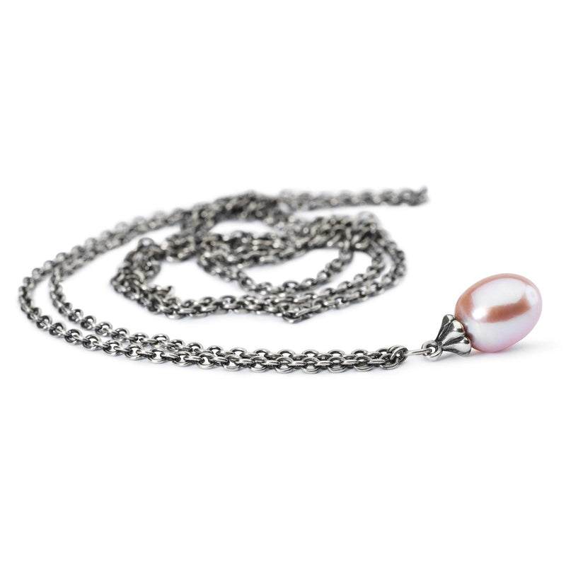 Collana d'Argento Con Perla Rosa Trollbeads cm. 110 TAGFA-00049