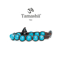 Tamashii Shungite con Giada verde acqua Bracciale 8mm BHSS900-200