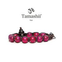 Tamashii Shungite Agata rossa Bracciale 8mm BHSS900-34