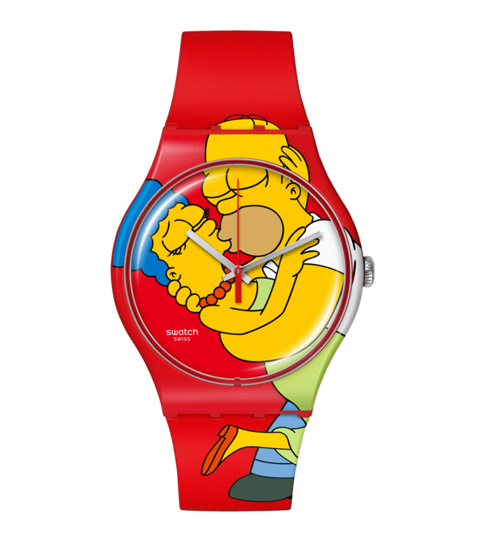 Sweet Embrace The Simpsons Swatch SO29Z120