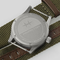 Khaki Field Quarz Nato Verde 33mm H69301930