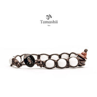 Agata Bianca Tamashii Bracciale 8mm BHS900-14 - Spallucci Gioielli