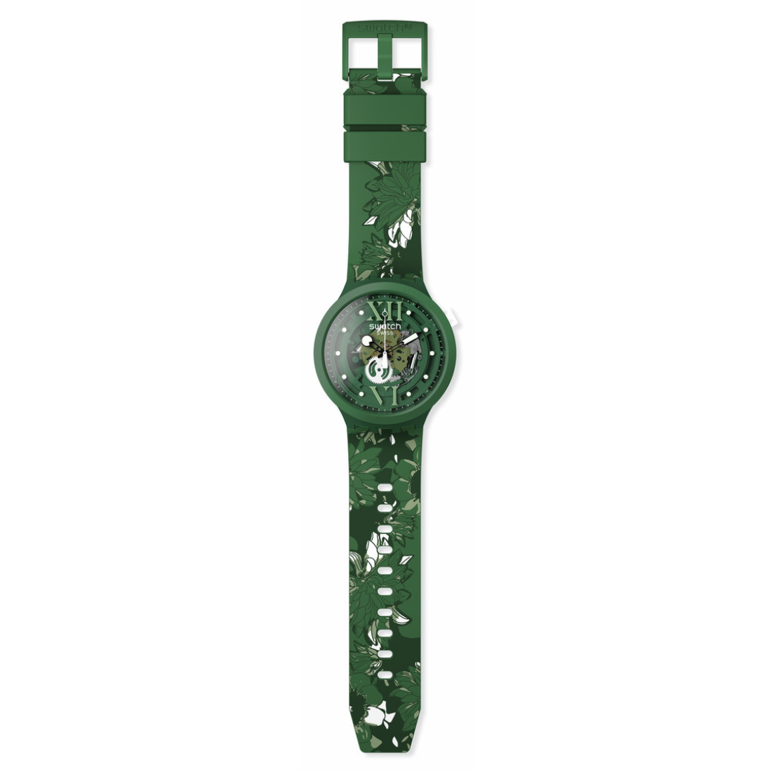 Camoflower Green Big Bold Swatch SB05G104