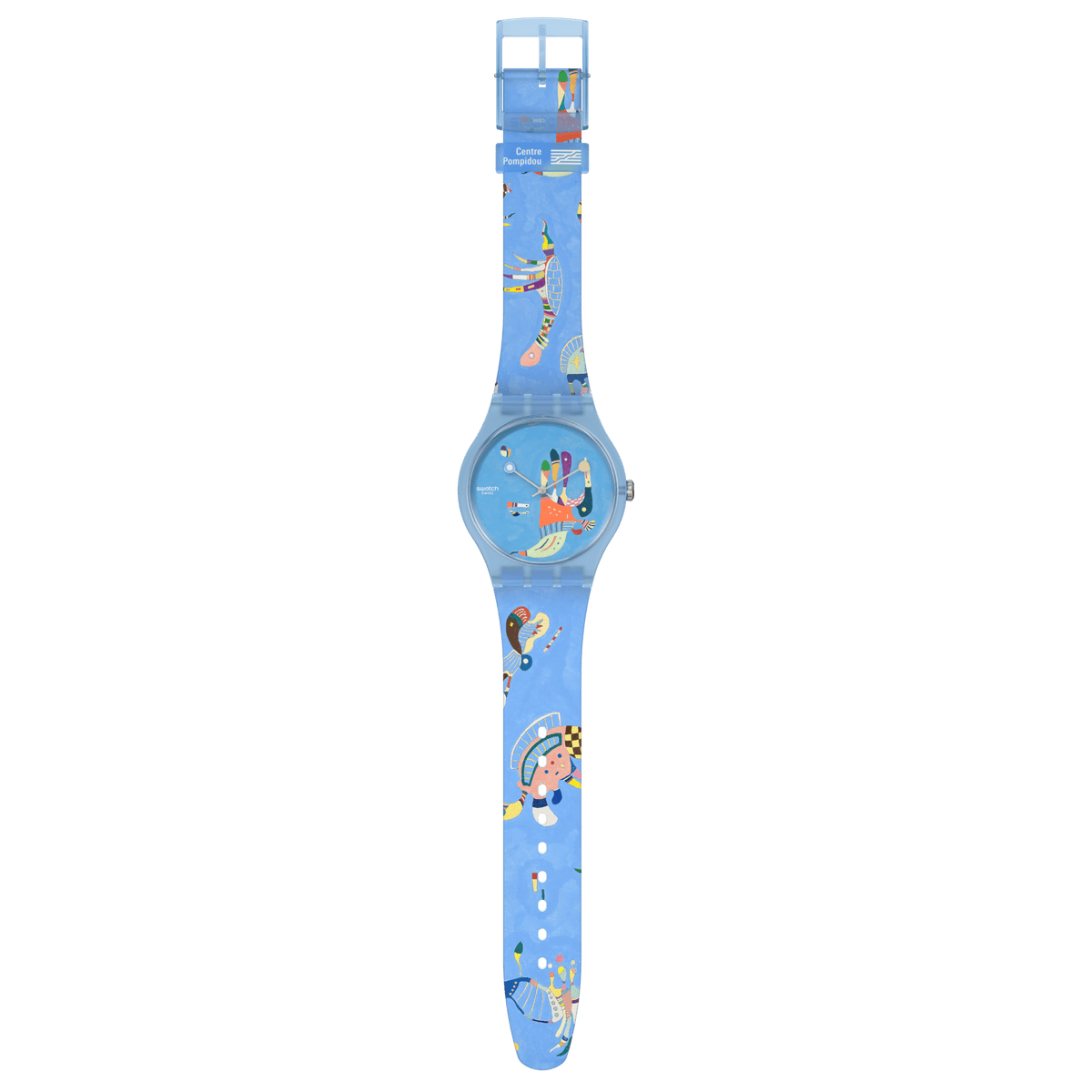 Blue Sky, by Vassily Kandinsky Swatch X Centre Pompidou SUOZ342 - Spallucci Gioielli